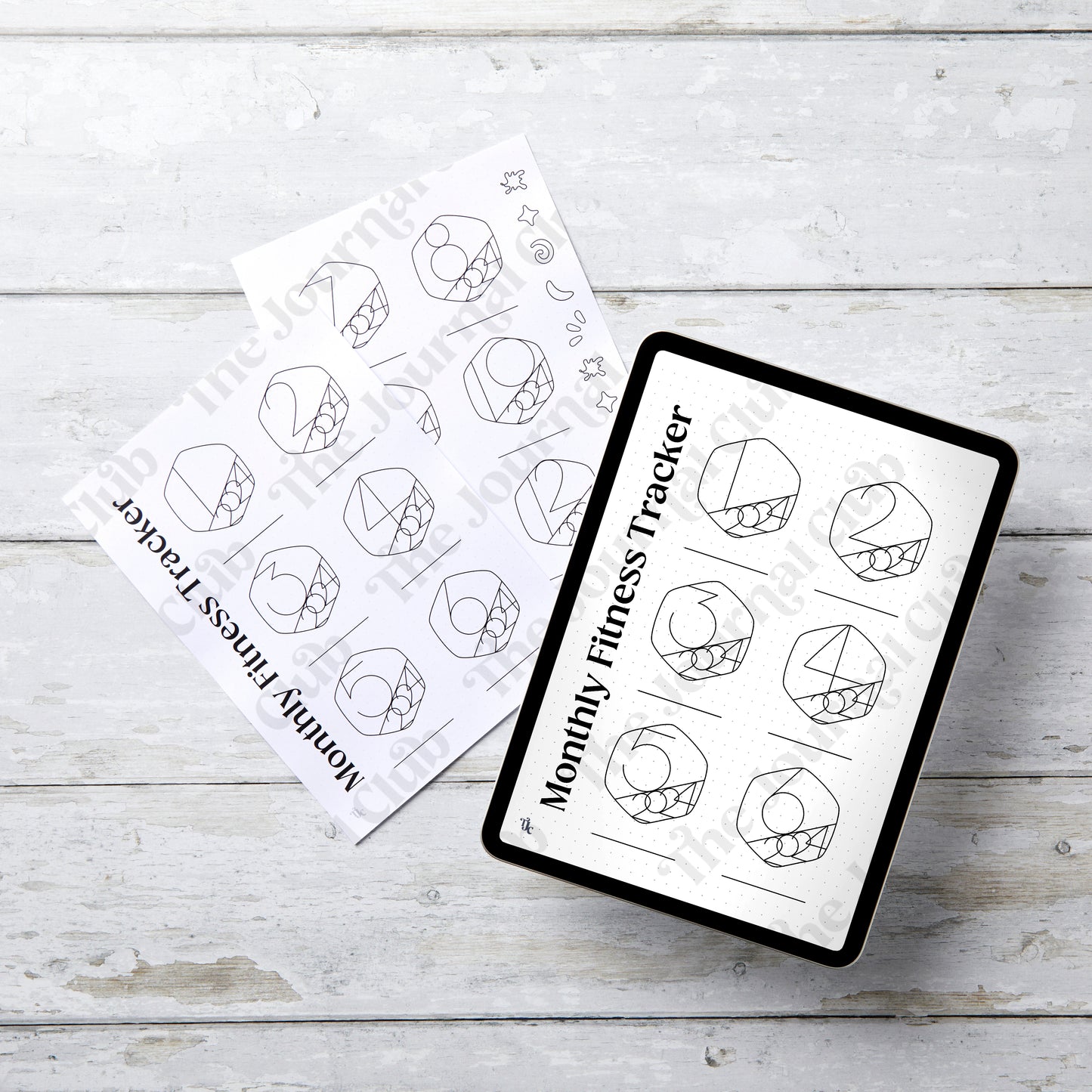 Printable - Monthly Fitness Goals Tracker 2026