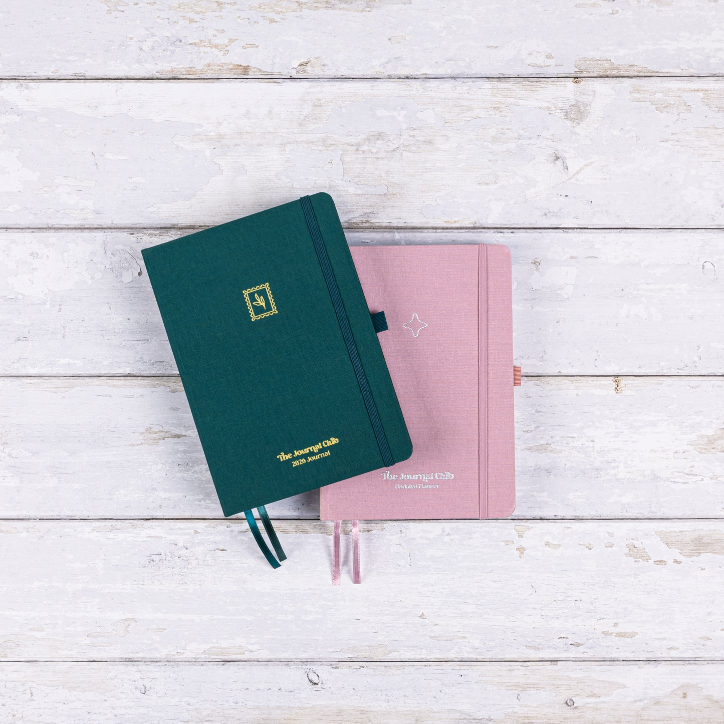 2026 Emerald Journal & Deep Pink Undated Planner Bundle