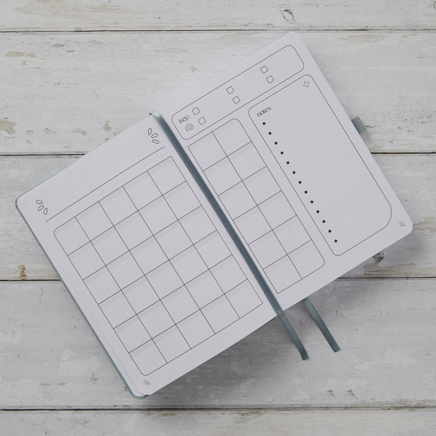 Undated Planner - Dark Sage
