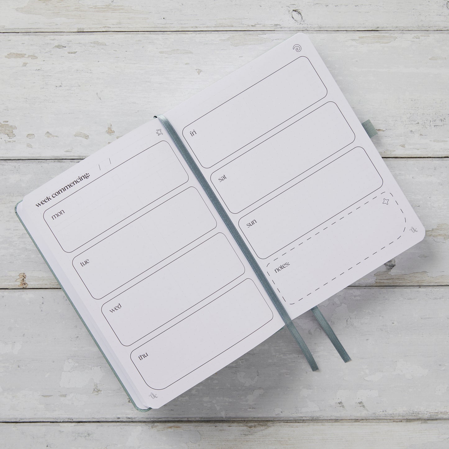 Undated Planner - Dark Sage