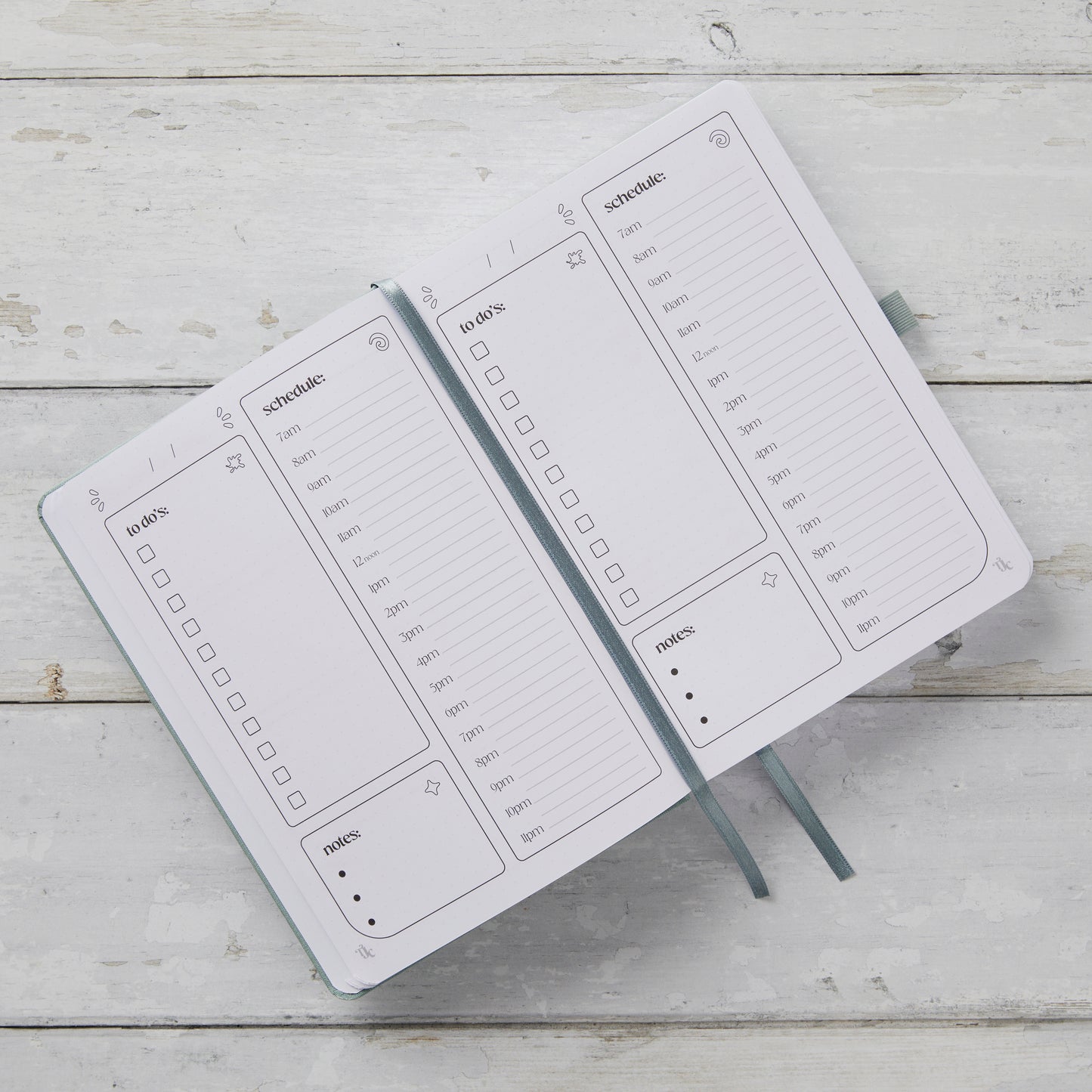 Undated Planner - Dark Sage