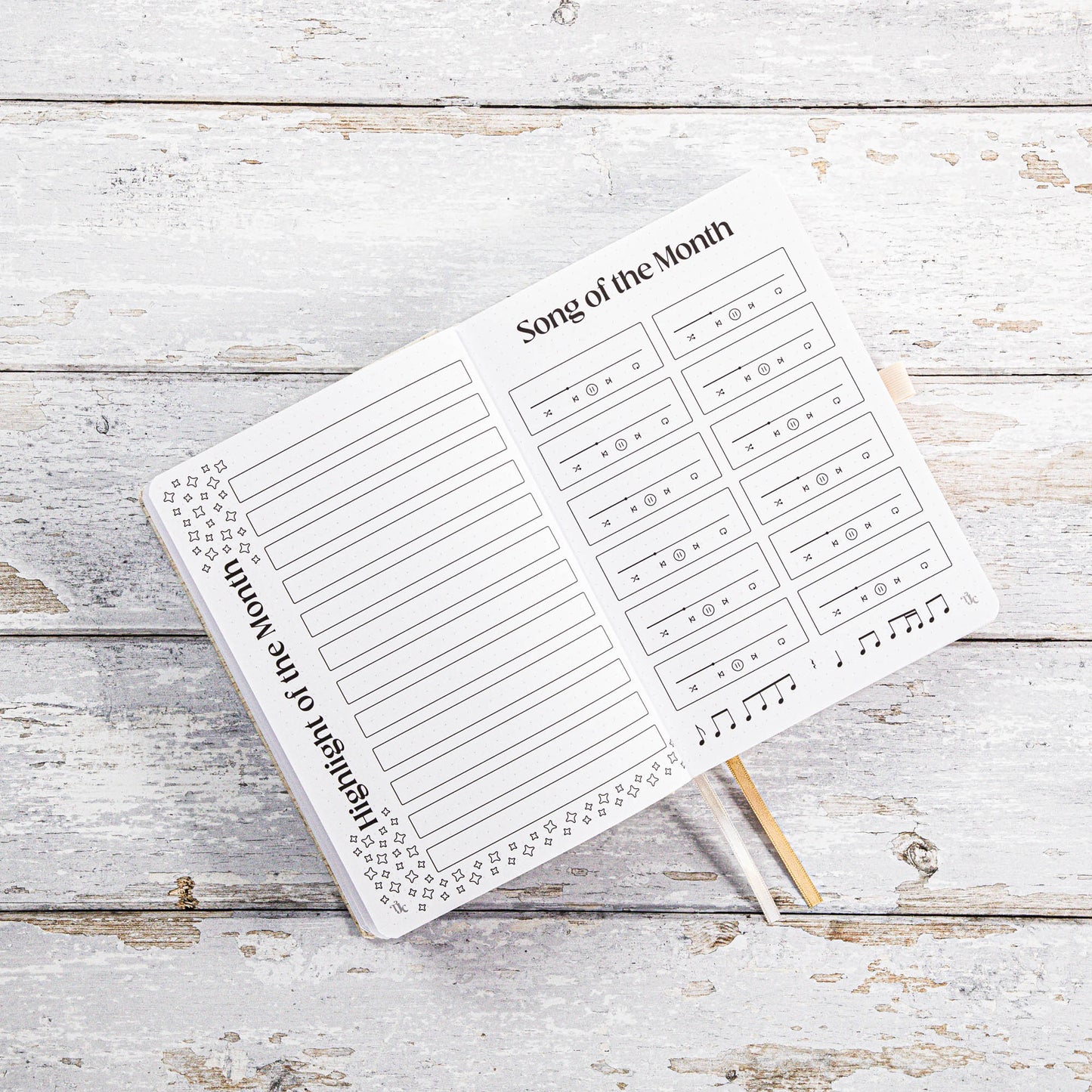 Undated Pre-made Journal - Blush