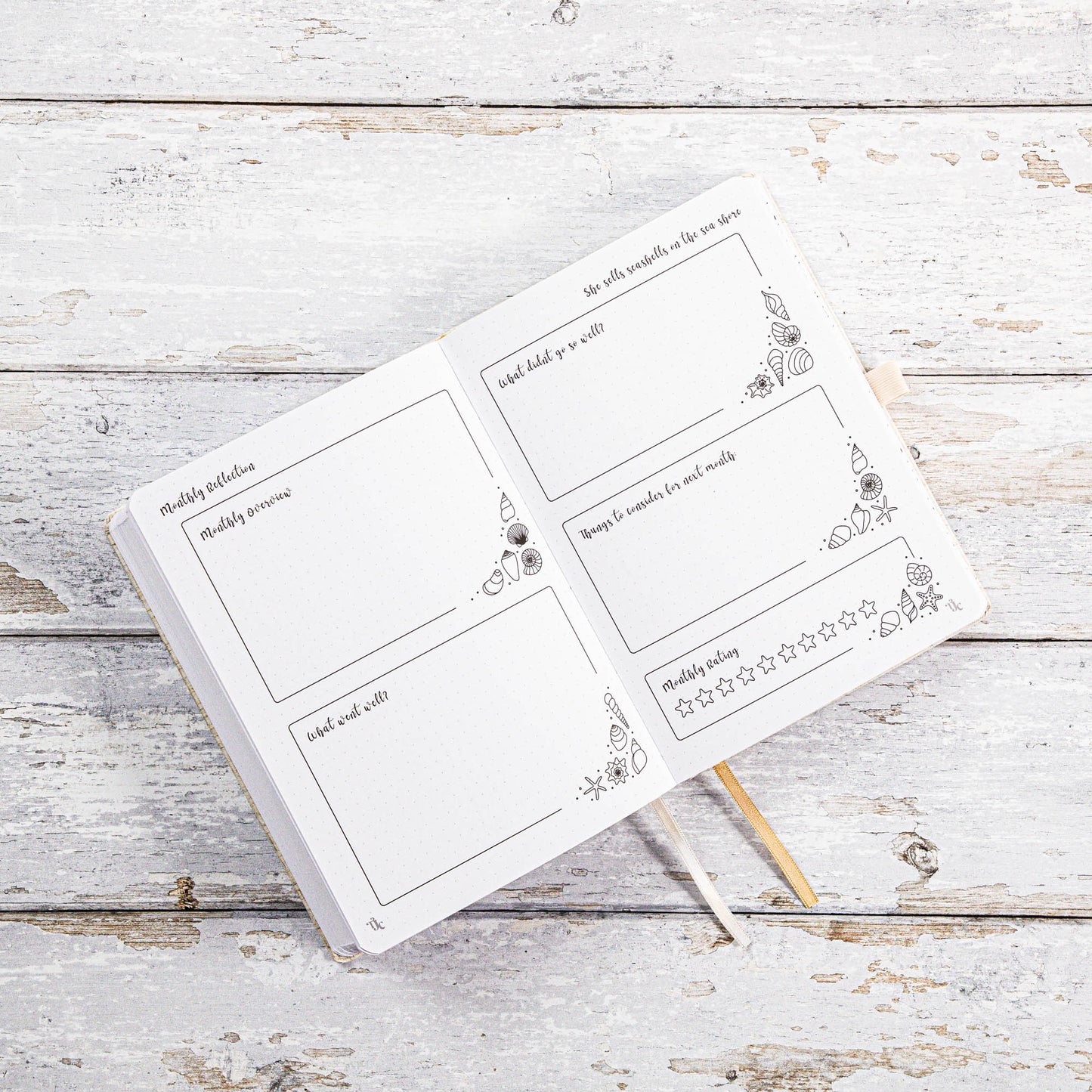 Undated Pre-made Journal - Blush