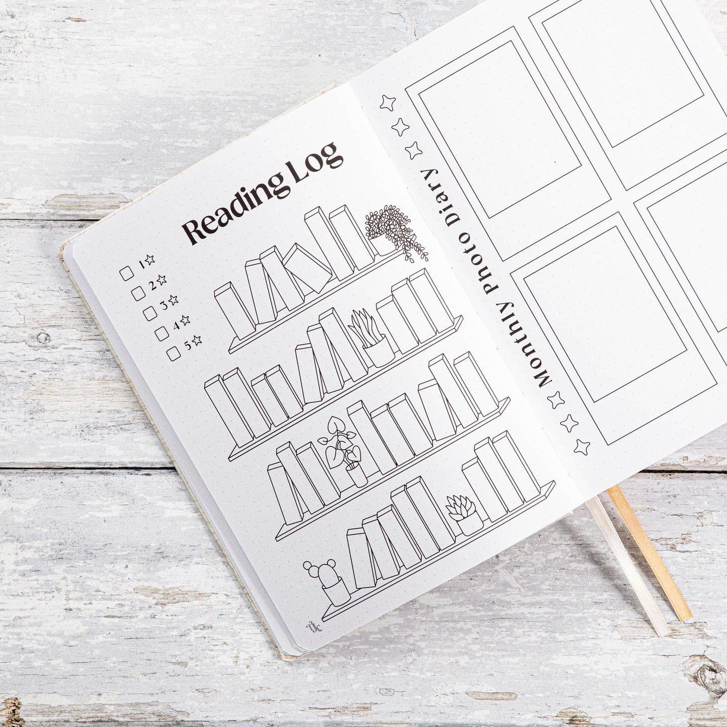 Undated Pre-made Journal - Blush