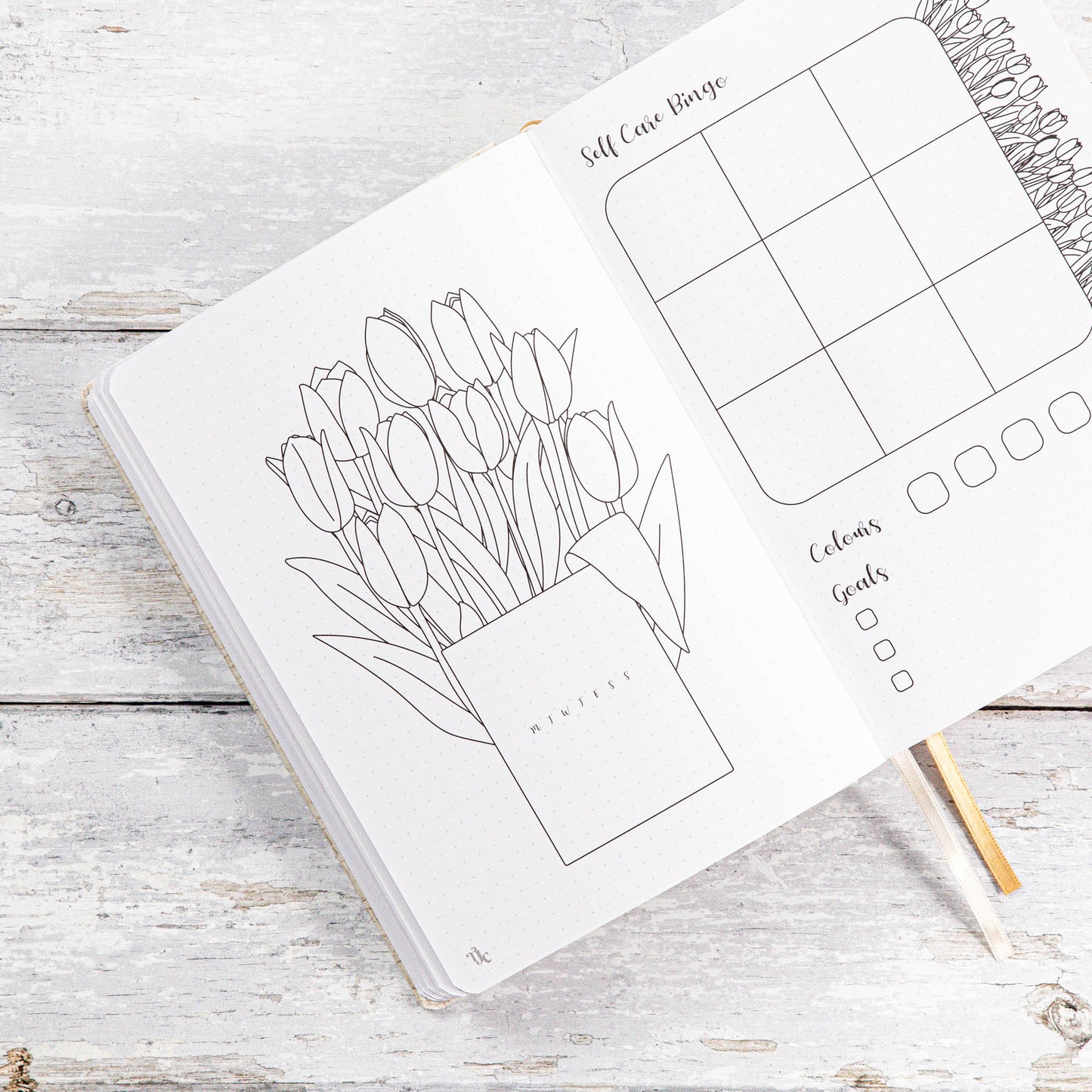Undated Pre-made Journal - Blush
