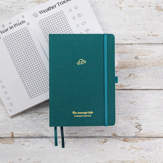 Undated Pre-made Journal - Emerald