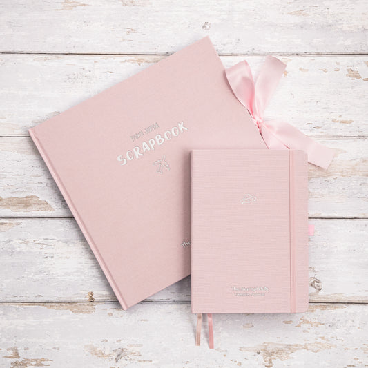 Undated Journal & Scrapbook Bundle - Blush