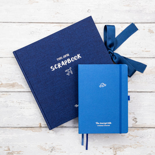 Undated Journal & Scrapbook Bundle - Blue
