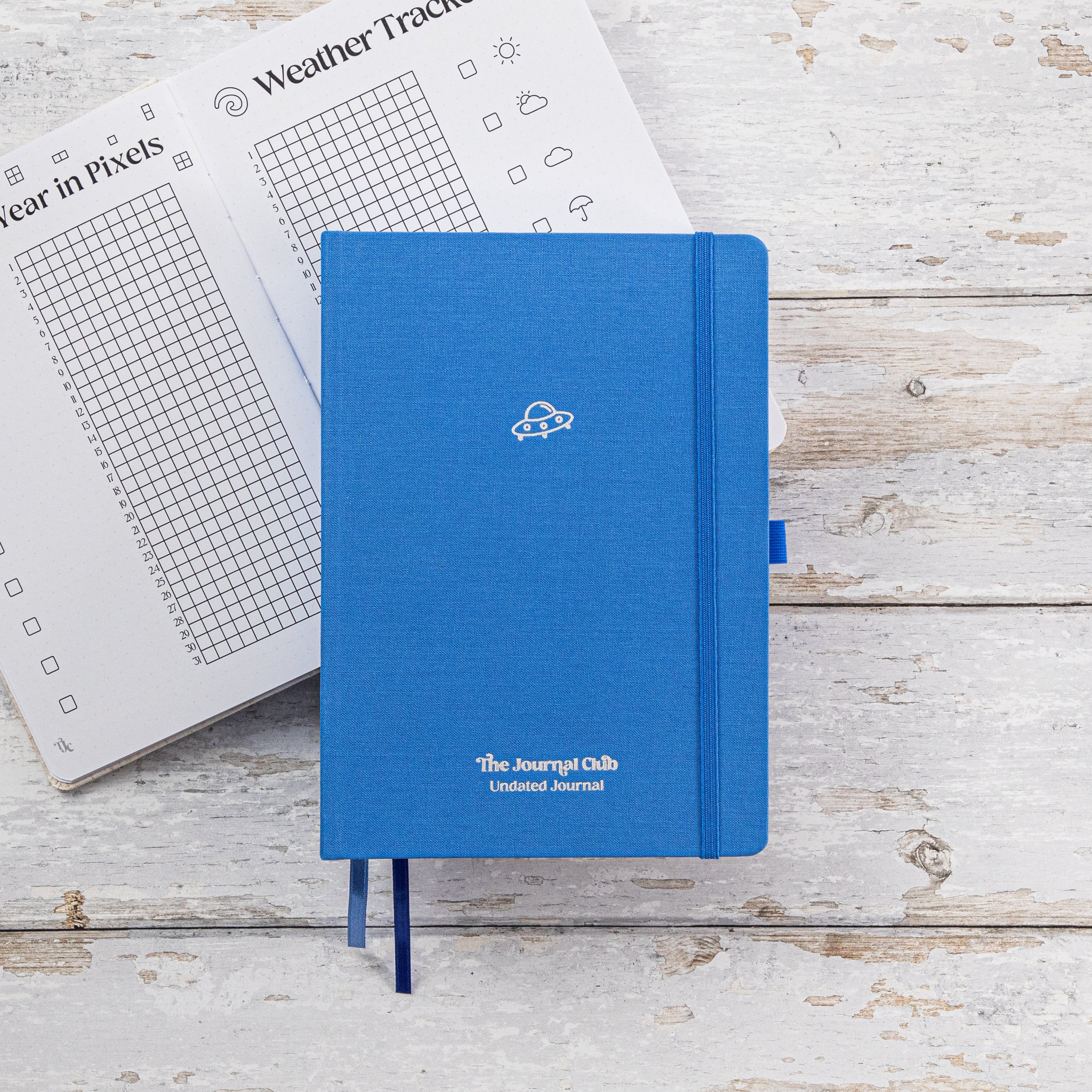 Undated Pre-made Journal - Blue – TheJournalClub