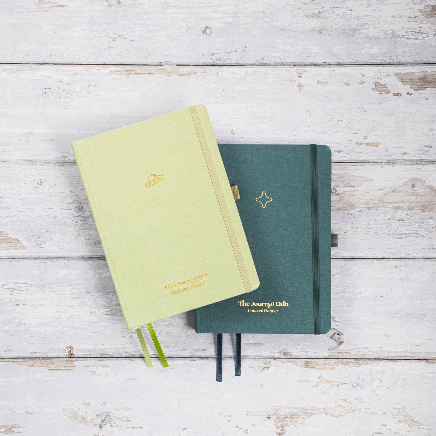 Undated Journal & Planner Bundle - Green