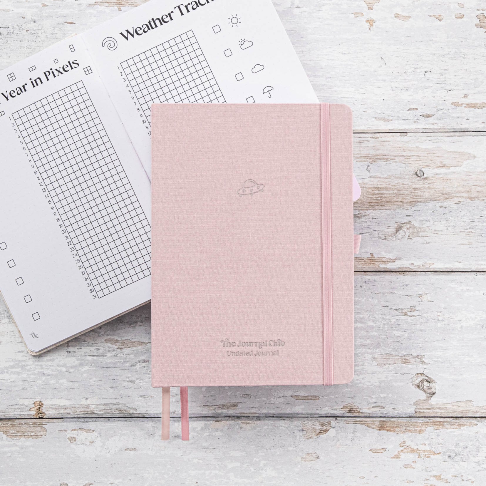 Undated Pre-made Journal - Blush – TheJournalClub