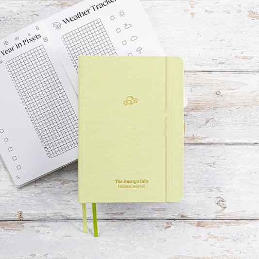 Undated Pre-made Journal - Pale Green
