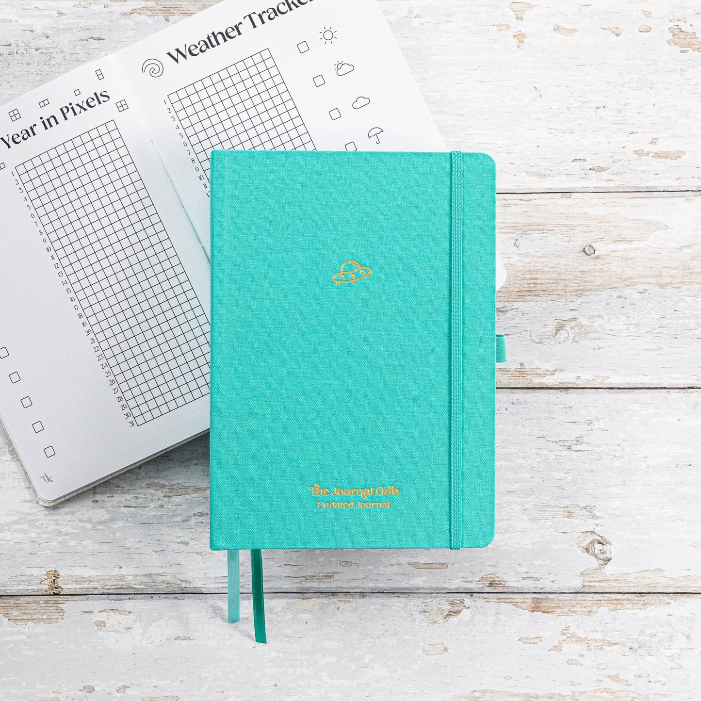 Undated Pre-made Journal - Teal