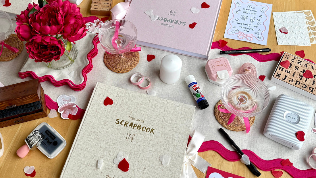 How To: Host a Sip & Scrapbook Soirée for your next Galentines