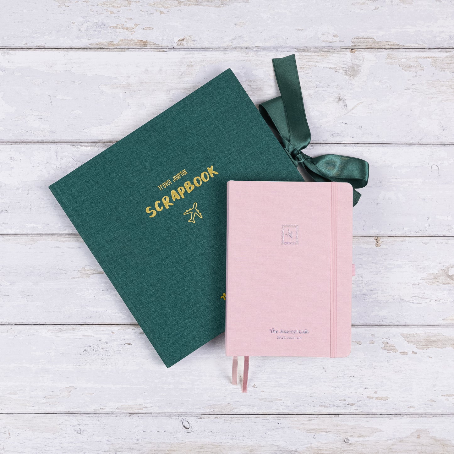 2026 Blush Journal & Dark Green Scrapbook Bundle