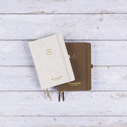 2026 Journal & Undated Planner Bundle - Natural / Light Brown