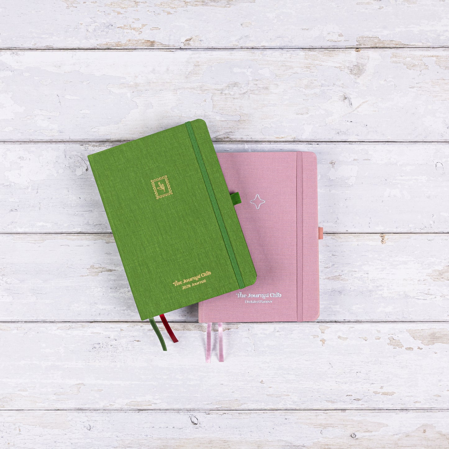 2026 Limited Edition Olive Journal & Deep Pink Undated Planner Bundle