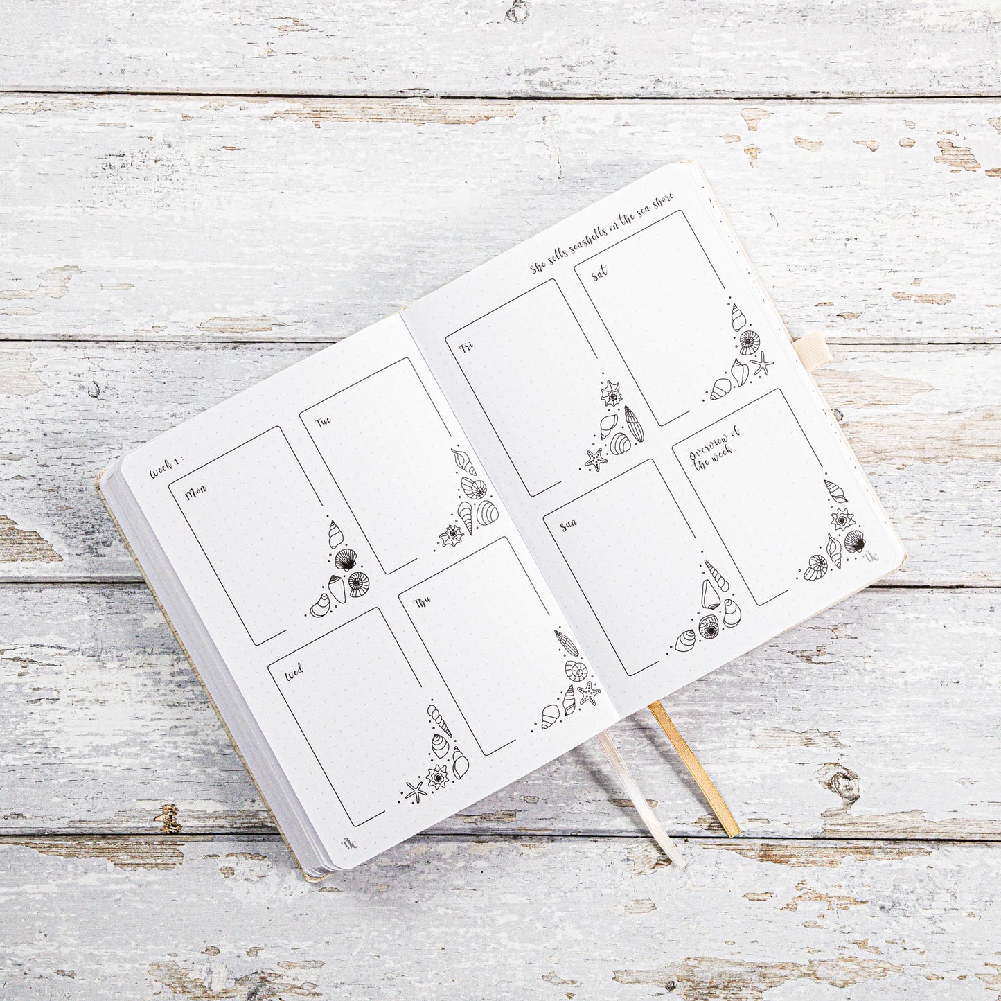 Undated Pre-made Journal - Blush