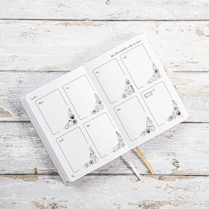 Undated Pre-made Journal - Blush
