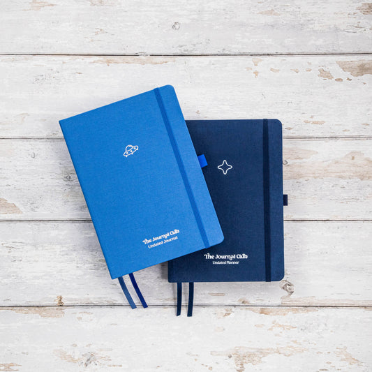 Undated Journal & Planner Bundle - Blue/Navy