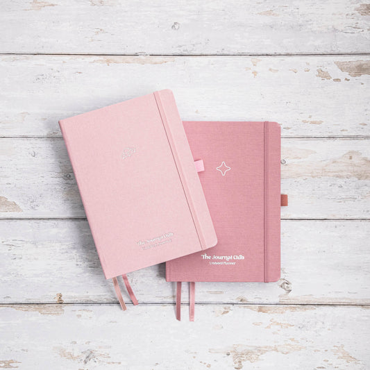 Undated Journal & Planner Bundle - Blush Pink
