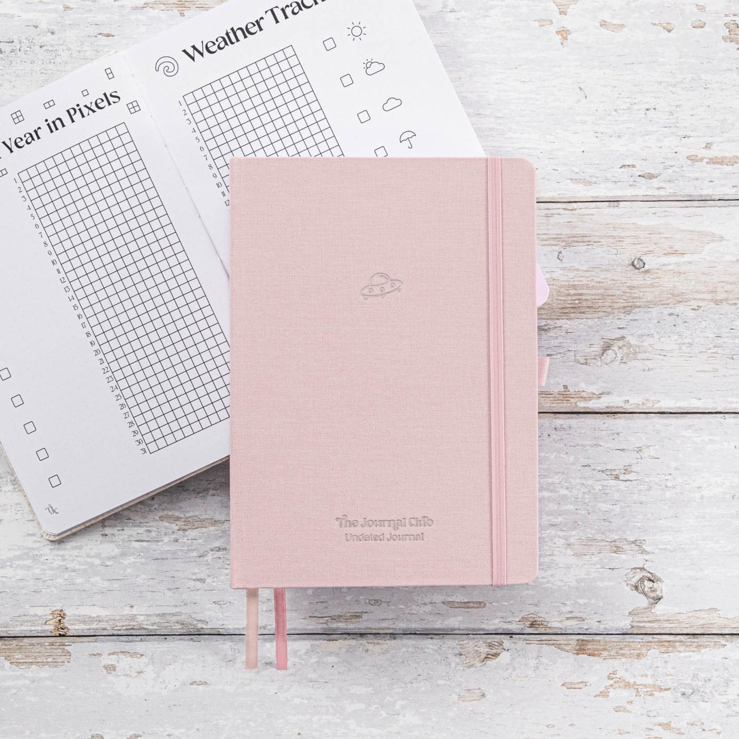 Undated Pre-made Journal - Blush
